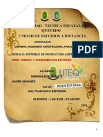 Fundamentos de Riego