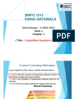 CHAPTER 3 - Crystalline Structure of Solids