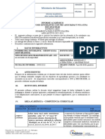 Informe Pedagógico JHON CHUINT