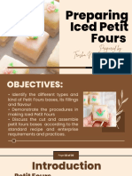 Preparing Iced Petit Fours