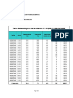 Registros Metereológicos y Gráficos de Rosa de Vientos PAMA