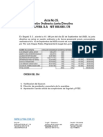 Z.3acta Cambio Oficial de Cumplimiento Luyma S - A