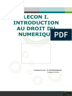 INTRO DROIT DU NUMERIQUE - Papier