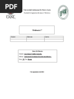 Universidad Autónoma de Nuevo León: "Evidencia 1"