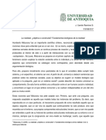 La Realidad: ¿Objetiva o Construida? Fundamentos Biológicos de La Realidad