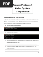 Travaux Pratiques 1 Atelier Système D'Exploitation