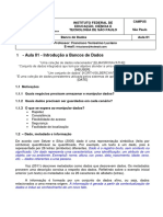 Aula 1 - Introducao A Banco de Dados