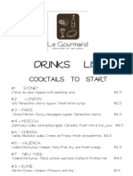 Drinks List: Cocktails To Start