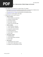 EPO630 - Chapter 4b - Measurements of HV and Currents