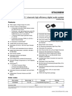 STA335BW - Sistema de Áudio Digital de Alta Eficiência de 2.1 Canais