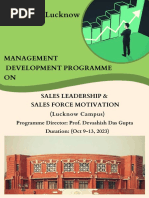 IIM Lucknow: Management Development Programme ON