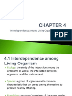 Interdependence Among Living Organism S and The Environment