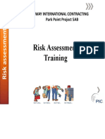 Presentation Slide On Risk Assessment Training