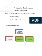 Modular Number and Magic Squares