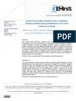 Narrativas Sobre Amamentação E Desmame: Entrelaçamentos de Experiências, Políticas Públicas E Saúde