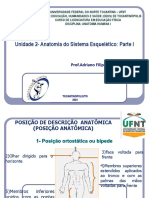 Unidade II - Anatomia Do Sistema Esquelético - Parte I