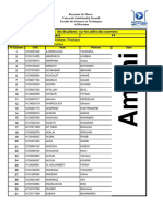 Répartition Des Étudiants Sur Les Salles Des Examens: M11:Structure de La Matière Mathématiques, Informatique, Physique