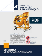 R01 - 71000912 - Manual Betoneira CS 600L Com Carregador 380V