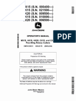 Flex Wing Rotary Cutter (John Deere) MX15-HX15-HX20-CX15-CX20 Operator's Manual