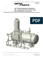 Pressurised Thermophysical Deaerator With Operator Manual For The Control Unit