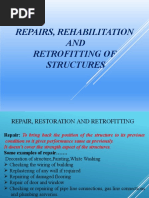 Repair, Retrofitting, Rehabiliation of Structures