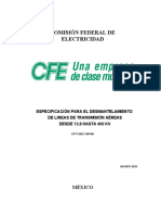 CPTT DDLT 00106 - Desmantelamiento Lineas