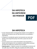 Penhor, Hipoteca e Anticrese