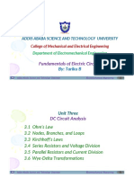 Unit Three - DC Circuit Analysis - Part One