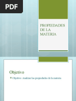 Propiedades de La Materia