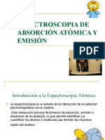 Espectroscopia de Absorción Atómica y Emisión