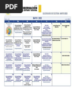 Calendario de Cultura Mayo 2023