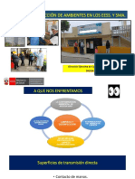 Limpieza y Desinfección de Ambientes en Los Eess y Sma