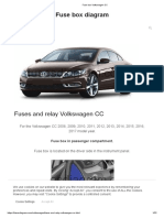 Fuse Box Volkswagen CC