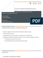 Avaliação Psicológica Forense de Agressores Sexuais