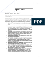 Property Law Examiner Report 2015 B