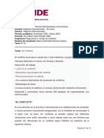 Tarea 1 - Negociación y Manejo de Conflictos - Mariuxi Ramirez