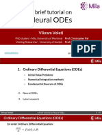 Mila Neural ODEs Tutorial Vikram Voleti