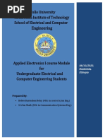 Applied Electronics I Course Module