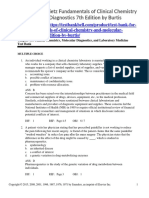 Test Bank For Tietz Fundamentals of Clinical Chemistry and Molecular Diagnostics 7th Edition by Burtis