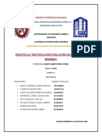 Práctica No. 4 Rectificación Por Lotes de Una Mezcla Binaria