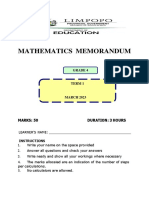 GRADE 4 TERM 1 TEST MATHEMATICS MEMO (Final)