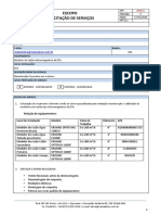 Escopo Serviços de Manutenção e Calibração Medidores de Vazão Eletromágnetica