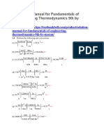 Solution Manual For Fundamentals of Engineering Thermodynamics 9th by Moran