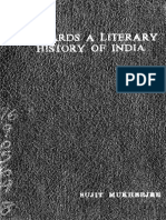 (Occasional Papers) Sujit Mukherjee - Towards A Literary History of India-Indian Institute of Advanced Study (1975)