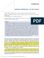 Almagro, Navarro & de Pinedo - Is Testimonial Injustice Epistemic? Let Me Count The Ways