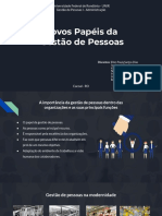 Novos Papéis Da Gestão de Pessoas