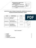 Anexo 2 Instructivo Prueba de Conducción