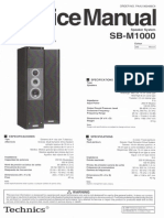 Technics SBM 1000 Service Manual