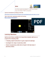 PhET Kepler's Laws & Orbits Qu