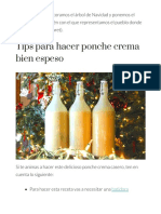 Cómo Hacer Ponche Crema Bien Espeso